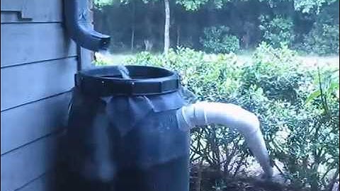 Rain Barrel Overflow Pipe