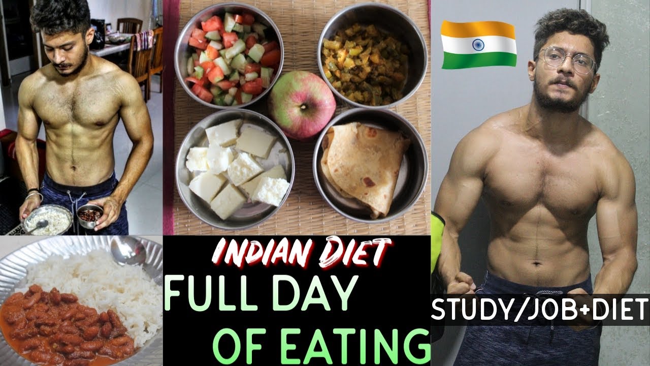 Full Day of Eating INDIA Indian Bodybuilding Diet for Muscle Gain LOW BUDGET DIET for