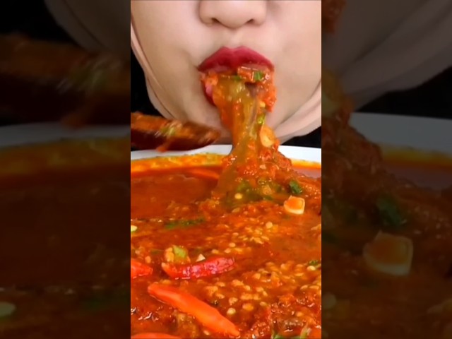 papeda kuah seblak #mukbang #papeda #asmr
