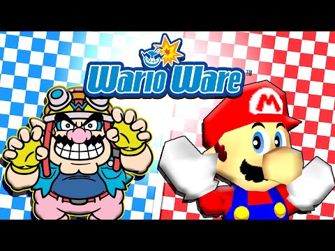 MARIO 64 but it's WARIOWARE