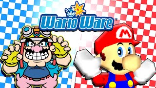 MARIO 64 but it's WARIOWARE