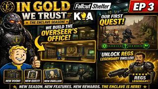 First Quest COMPLETE! | Overseer’s Office Built & Legendary Regs | Fallout Shelter EP3