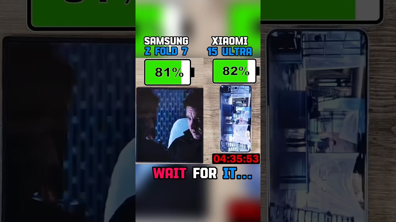 💥SAMSUNG Z FOLD 7 VS XIAOMI 15 ULTRA BATTERY TEST!!