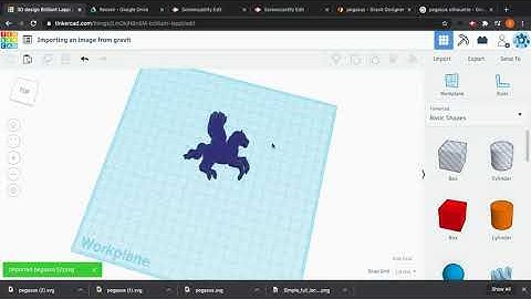 Importing an image into tinkercad
