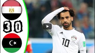 ملخص اهداف مباراة مصر وليبيا 0 3 تصفيات كأس العالم قطر 2022