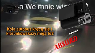 Koła Autobus Kręcą Się I Kierunkowskazy Migą Też