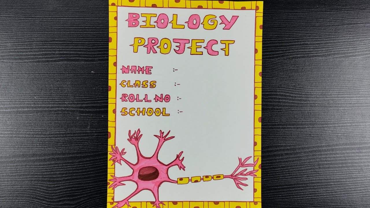 biology holiday homework cover page
