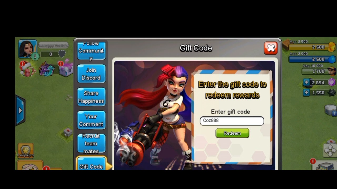 All working Gift code 🎁 🧧 in Clash of Zombies/Coz 1 September 2024