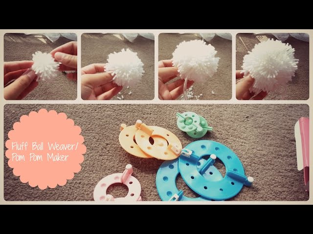 4 Sizes Pompom Pom-Pom Maker for Fluff Ball Weaver Needle Craft DIY Wool