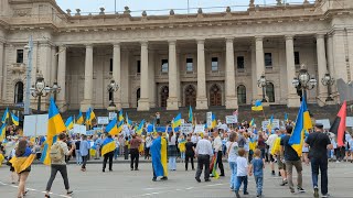 Stand With Ukraine Rally - Melbourne - 20 February 2022