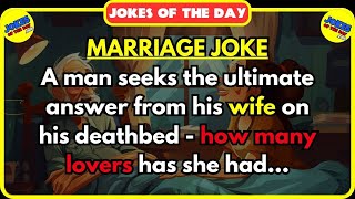 🤣 Jokes Of The Day ✔️ - A husband asks his wife how many lovers she has had | #jokesoftheday #joke screenshot 4