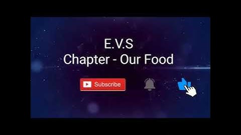 Class 1 E.V.S | Chapter - Our Food | Part 1