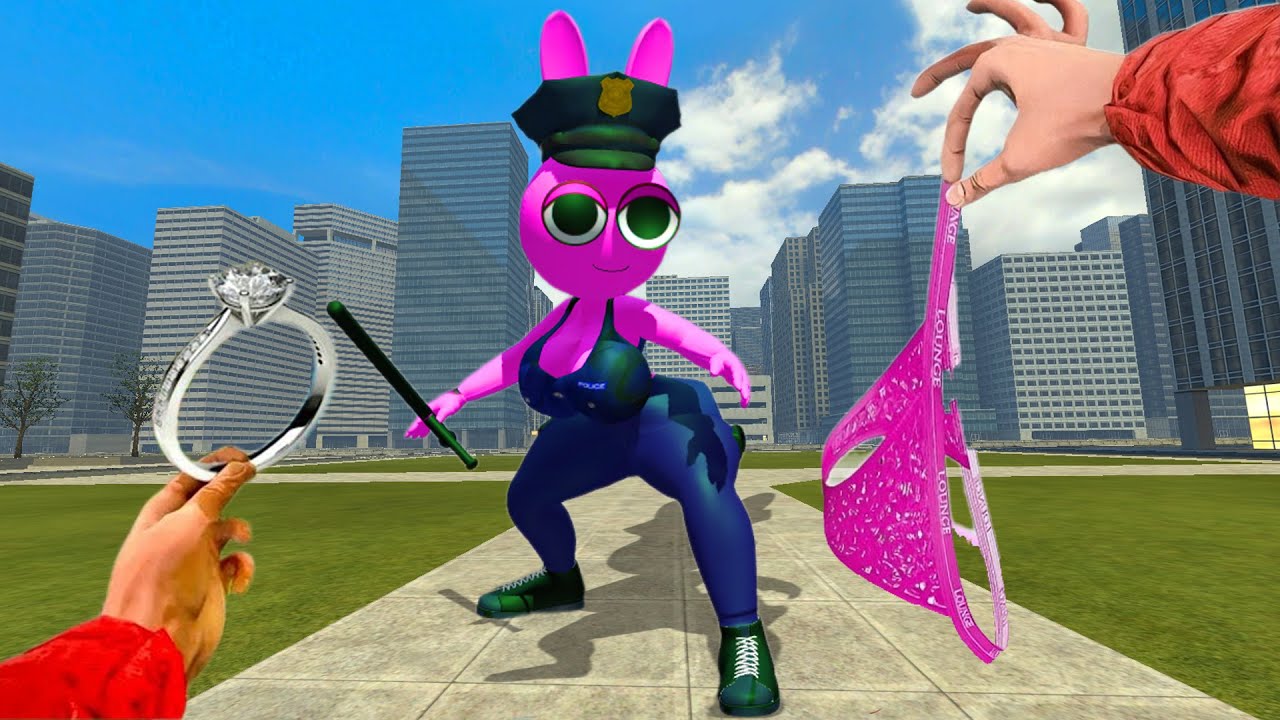 PINKI POLICE SPRUNKI'S SECRET LOVE STORY!!? I'M BEING TORTURED IN GARRY'S MOD!!