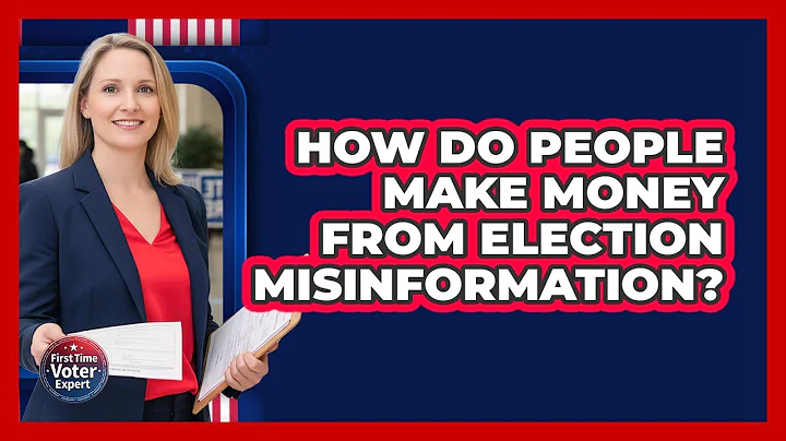 How Do People Make Money From Election Misinformation? - First Time Voter Expert
