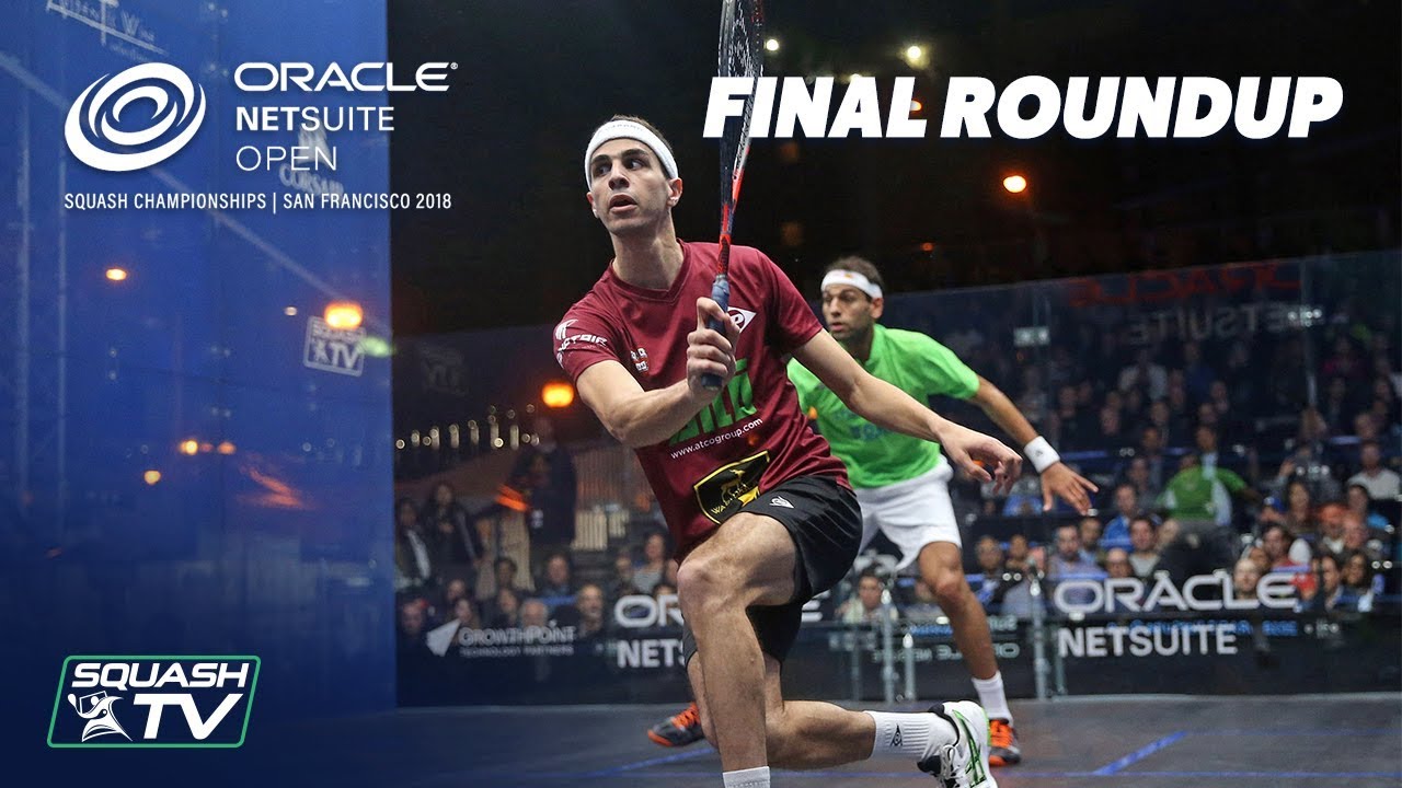 Squash ElShorbagy v Farag Final Roundup Oracle NetSuite Open 2018