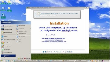 Installation of Oracle Data Integrator 11g with Weblogic Server 11g in 15 minutes