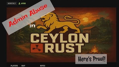 Admin Abuse in Ceylon Rust Server | AYOO YT |