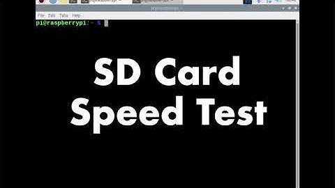 Speed Testing SD Card On A Raspberry Using Agnostics GUI