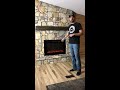 DIY electric fireplace build (step by step build with natural stone)