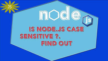 introduction to nodejs using cmd #6 is node.js case sensitive