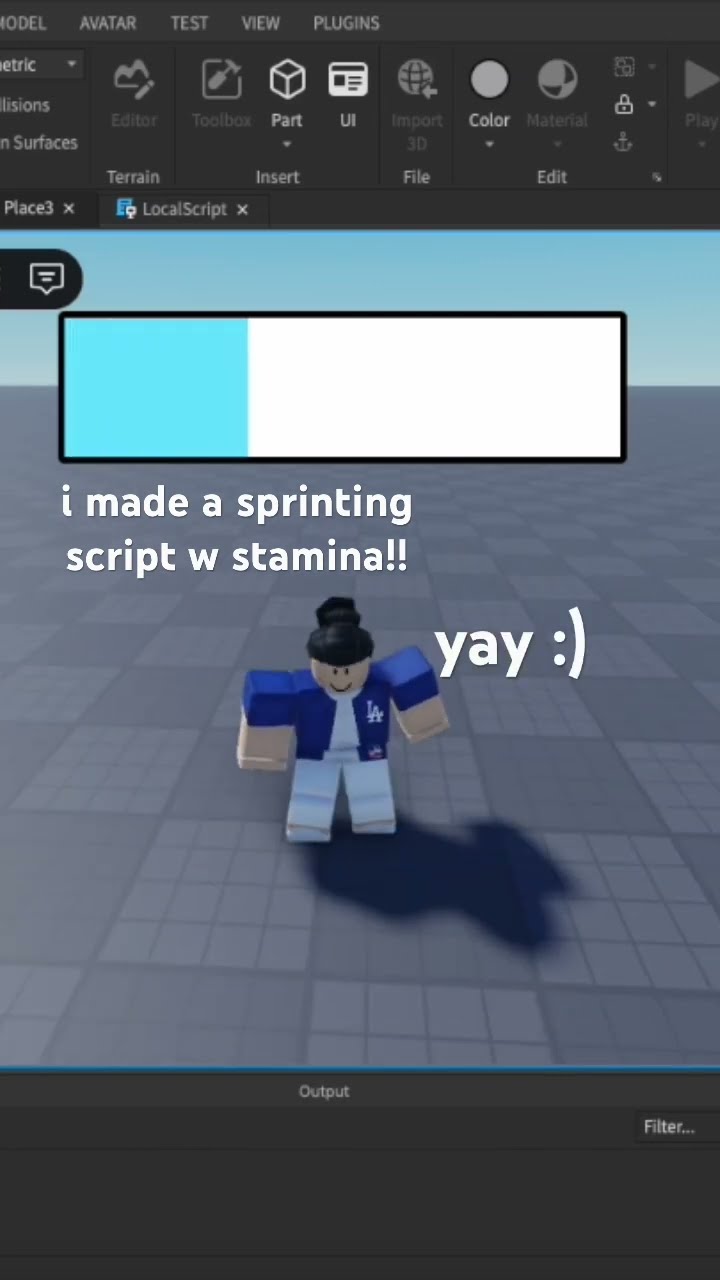 I Made A Sprinting Script With Stamina In Roblox Studio YouTube Oar2 