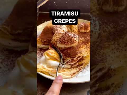 tiramisu crepes #shorts