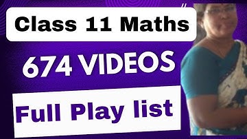 11th Maths Full Play list 🔗⬇️ 1 to 12 Chapters @Gomathidharmarajan