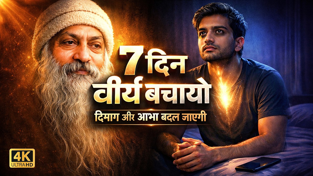 7 दिन वीर्य बचाओ, दिमाग और आभा बदल जाएगी  Osho