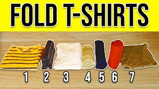 7 Clever Ways to Fold TShirts (Fast and SpaceSaving)