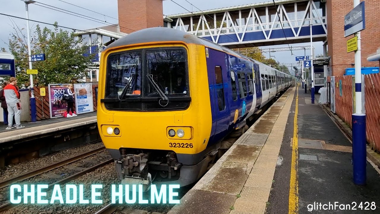 Trains at Cheadle Hulme Station & Ride to Alderley Edge Station, England 2021