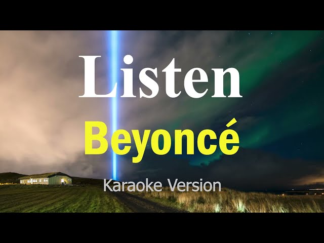 Listen - Beyoncé (Karaoke Version) class=