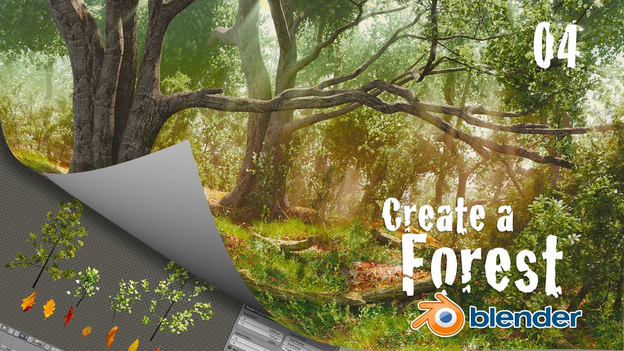 How to create a forest in blender low poly trees 4 of 6 youtube