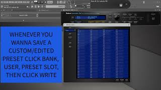 Roland JV-1080 VST How To Save Presets & Soundbanks