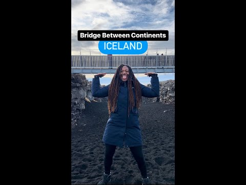 Bridge Between Continents in Iceland - Reykjanes Peninsula