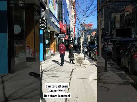 Video: Sainte-Catherine Street Montrealissa
