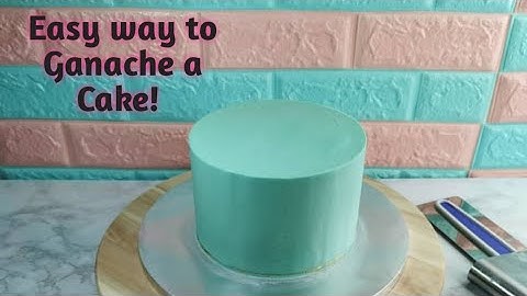 Easy way to Ganache a Cake/Sharp Edges - Tutorial