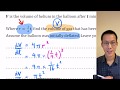 Volume and Rate of Change