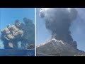 Stromboli volcano eruption sends huge cloud of ash into the sky