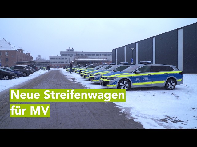 MV-Innenminister Pegel übergibt 25 neue Streifenwagen an Polizeiinspektionen