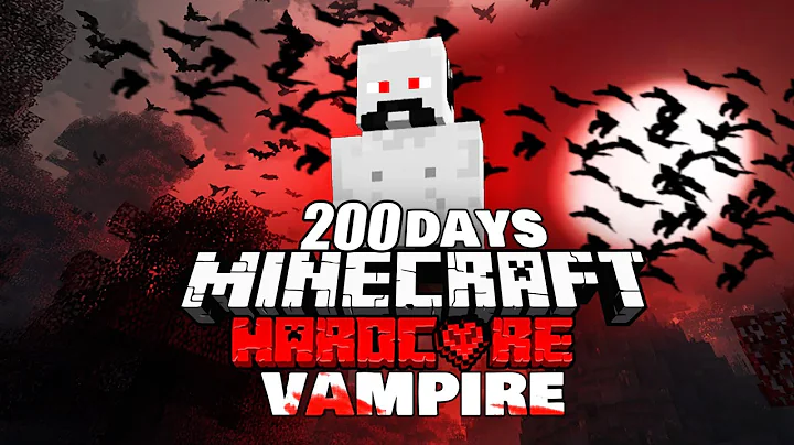 I Survived 200 Days in Hardcore Minecraft as a Vampire  | Brain cell Edition