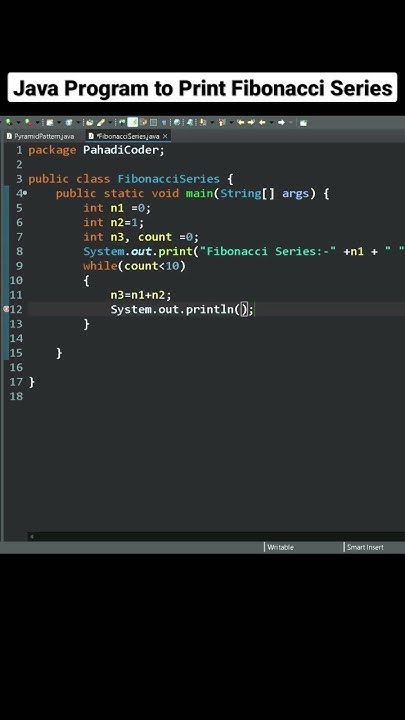 How To Print Fibonacci Series In Java? | Java Program For Fibonacci ...