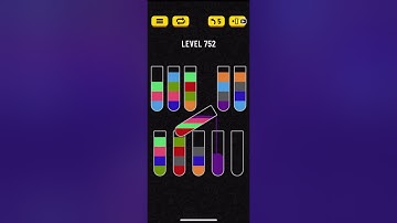 Water Sort Puzzle level 751-752