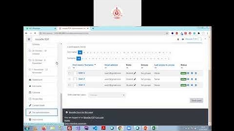 Course Enrollment and External Database Connectivity in Moodle LMS by Mr  Uttam Singh Bist
