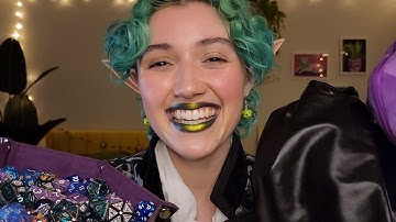 ASMR Showing You My DnD Dice Collection 🎲 (rolling dice, whispered, tapping & clicking sounds)