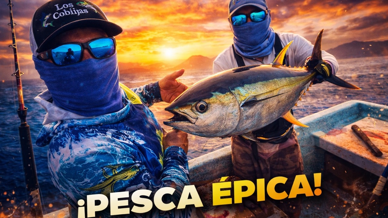 🔥 Pesca de Atún con Calamar Rojo en Alta Mar | Pelea Épica 🎣
