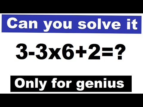 How to solve 3-3x6+2= what is the answer