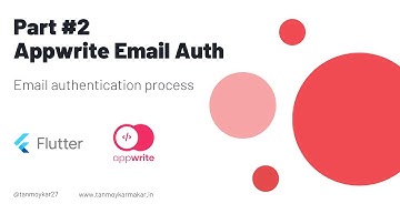 Part 2: #appwrite email authentication with #flutter