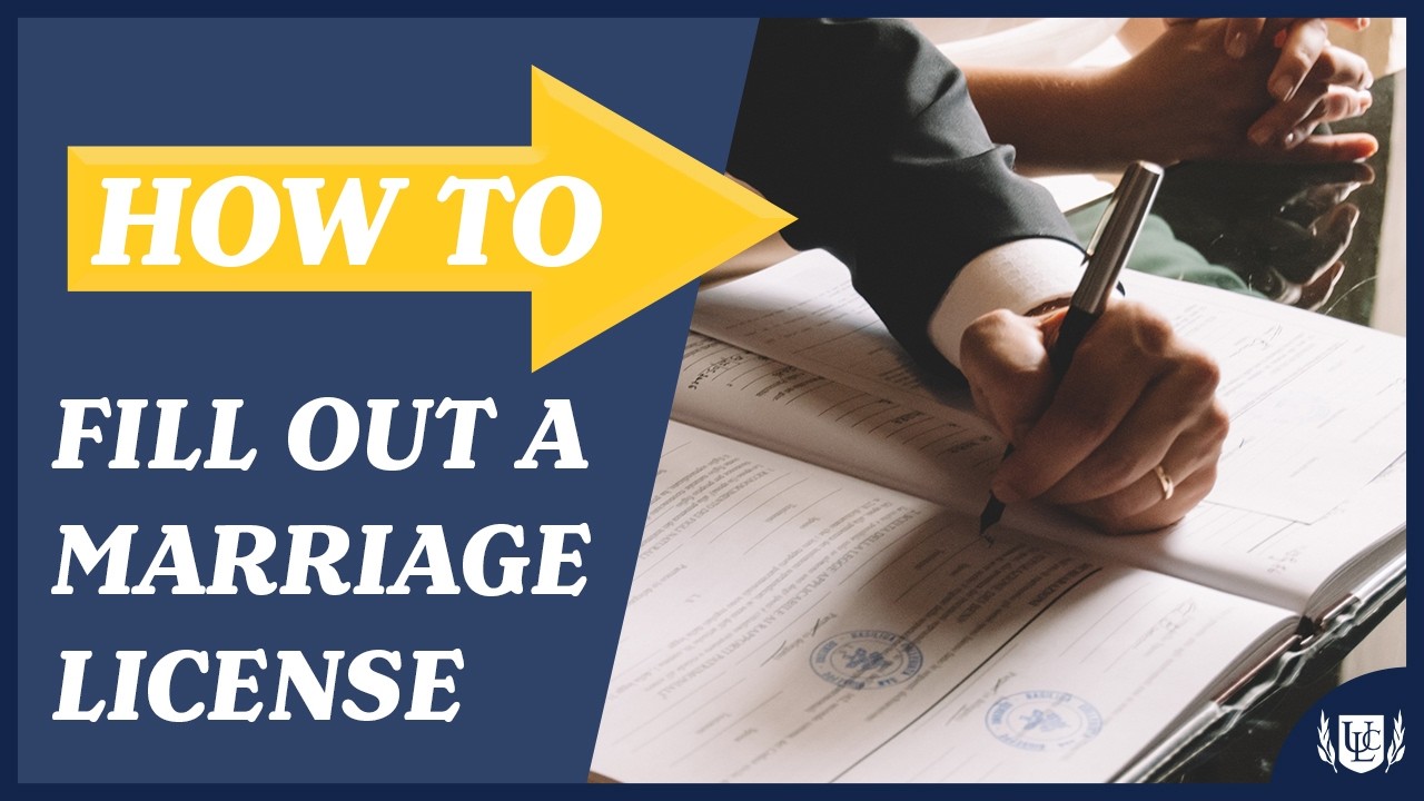 How to Fill Out a Marriage License