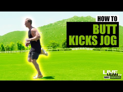 How To Do The BUTT KICKS JOG | Exercise Demonstration Video and Guide