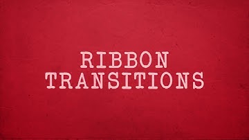 8 Ribbon Transitions Template for After Effects
